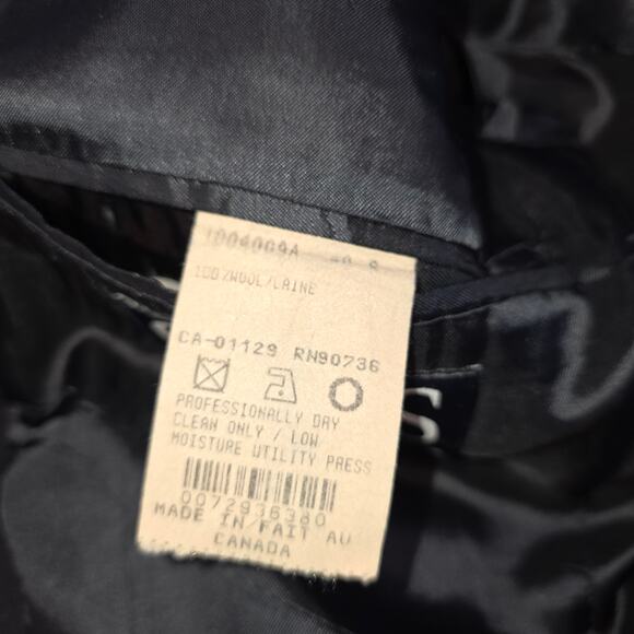 Chaps Ralph Lauren Blazer Mens 44R Navy Wool Gold Crest Buttons Classic Jacket - Picture 10 of 10